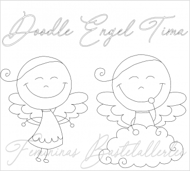 Die neuen Engel "Tima" Doodle-Applikationen  (10x10 ; 18x13 )